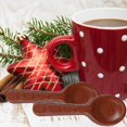 thumbnail image 6 of (12) Chocolate Stirring Spoon  Edible Hot Chocolate Spoons Traditional Christmas Candies for Hot Chocolate or Coffee Christmas Holiday Stocking Stuffer & Party Favor 5ct each & CUSTOM Storage Carrier, 6 of 7