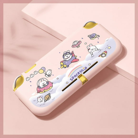 Switch lite protective shell LITE game console accessories decorative shell protective sleeve TPU cartoon soft shell (space rabbit)
