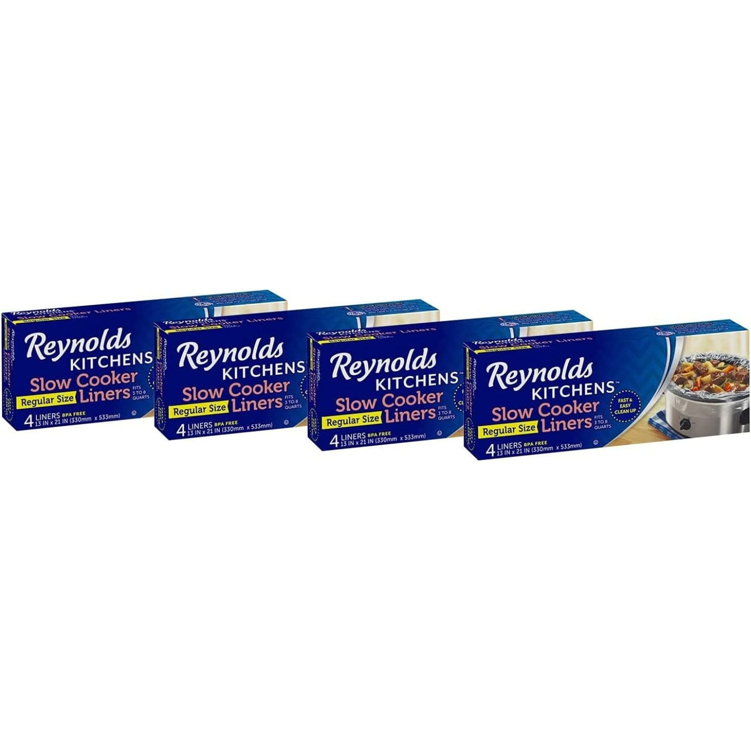 Reynolds Slow Cooker Liners, 4Count (Pack of 4)