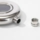 thumbnail image 3 of 5oz Round Semi-transparent Stainless Steel Hip Flask Wine Pot Portable Free Funnel Camping Flagons Alcohol, 3 of 4