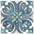 thumbnail image 2 of Marshall, Laura 26x26 White Modern Wood Framed Museum Art Print Titled - Garden Getaway Tile IV Blue, 2 of 4