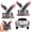 silver, variant on USA Faith, Family & Freedom Metal Emblem, 3D Metal Patriotic Car Decal Badge Edition Auto Emblem Eagle & USA Letters, for Trucks, Automotive, SUV, Motorcycle RV Vehicle Tailgate(4pcs)