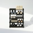 thumbnail image 6 of Furinno Turn-S-Tube 3-Tier Multipurpose Standing Shelves, Espresso/Black, Set of 2, 6 of 6