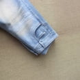 thumbnail image 4 of jeans de Mezclilla Rectos Sueltos con Cordón de Nuevo Estilo de Verano - jeans de Mujer a la Moda - jeans Azul Claro, 4 of 17