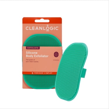 Cleanlogic Silicone Body Scrubber, Gentle Exfoliating Body Tool