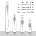 thumbnail image 4 of 1 Uds 2/3/ 5/10m Mini botellas de vidrio con botella atomizadora en aerosol Perfume de viaje portátil envases cosméticos transparentes recargables, 4 of 5