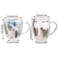 thumbnail image 2 of Taza de Cristal Portátil Cateissary Doble Pared Vidrio de Borosilicato 250ml, 2 of 6