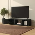 thumbnail image 3 of Dorian Rectangular TV Stand for TV's up to 65" in Black Grain, 3 of 9