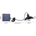 thumbnail image 5 of Lámpara solar para exteriores, patio, jardín, pasillo, farola solar LED impermeable, estilo lámpara, 5 of 5