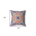 thumbnail image 5 of 18"x18" Purple Orange Zippered Broadcloth Geometric Throw Pillow, 5 of 5