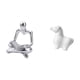 thumbnail image 5 of Estatua De Caballo De Porcelana Creativa Con Forma De Pensador Abstracto, Escultura Artesanal, Adorno Decorativo De Animal Para Sala De Estar, Oficina, Armario, Chimenea., 5 of 8