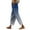 Navy, variant on Women's Gradient Elastic Pants with Pocket Buttons, Loose Fit Straight Leg Casual Trousers with H-Line Silhouette and Natural Waist, Long Length for Daily Wear and Casual Occasions Pink XL