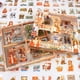 thumbnail image 2 of 100 Hojas de Pegatinas OtoñAles para Scrapbooking, 100 Hojas de Pegatinas Transparentes de PET con Paisajes para Diario., 2 of 6