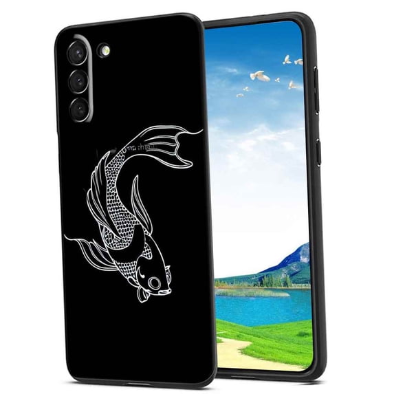 Compatible with Samsung Galaxy S23 Phone Case, Koi-Fish-17 Case Silicone Protective for Teen Girl Boy Case for Samsung Galaxy S23