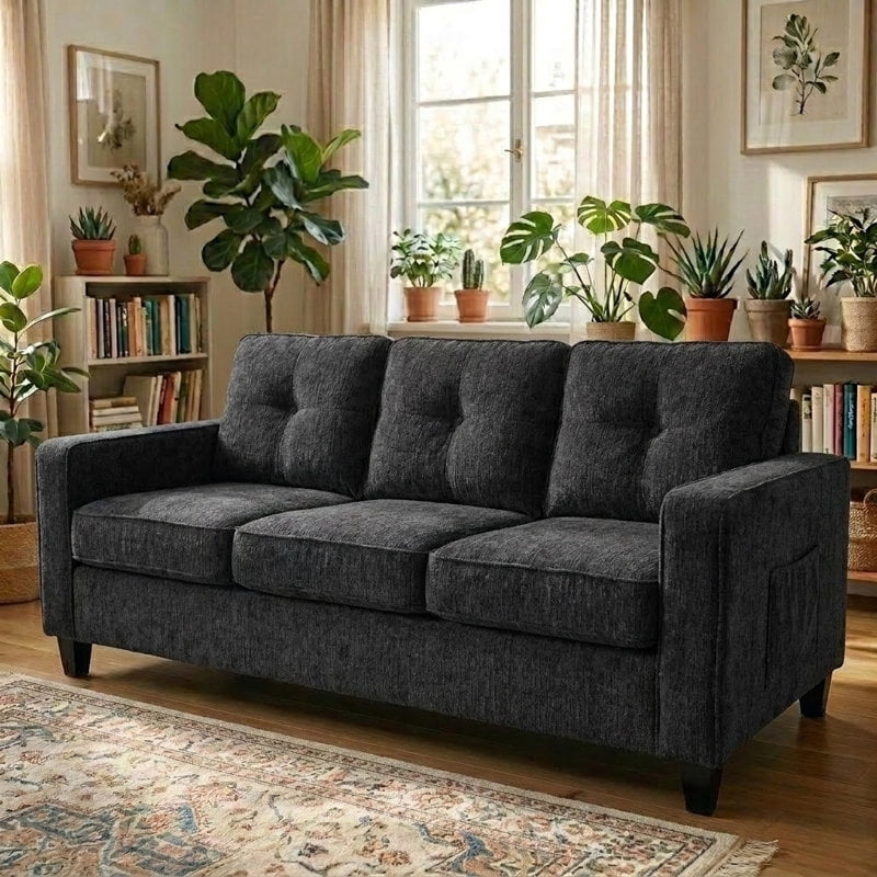 US Pride Chenille upholstery 77.2 inch wide Sofa