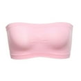 thumbnail image 2 of SCSAlgin Women Bandeau Crop Tube Top Strapless Bra Full-Coverage Wireless Bra Padded Tank Bandeau Bra Seamless, 2 of 4