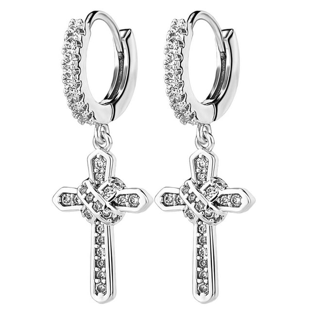Pendientes de Aro Cruz Zulema Plata