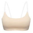 thumbnail image 2 of Wovilon Women's Seamless Invisible Bra with Clear Adjustable Straps and Back Closure, Wirefree Lightweight Pullover Bralette for Everyday Comfort, Smooth Minimalist Underwear, 2 of 4