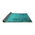 thumbnail image 2 of Ahgly Company Indoor Square Oriental Turquoise Blue Industrial Area Rugs, 3' Square, 2 of 4