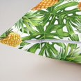 thumbnail image 6 of Cartoon Pineapple Pillow Covers for Home Sofa Bed Couch Fruit Style Throw Pillow Covers for KidsYellow Pineapple Green Leaf Cushion Covers Fresh Pineapple Pillowcases, 18X18 Inches Set of 4, 6 of 6