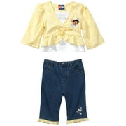 Nick Jr. - Dora the Explorer 3-Piece Denim Capri Set - Infant
