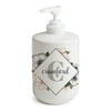 Personalized Floral Initial and Name Soap Dispenser