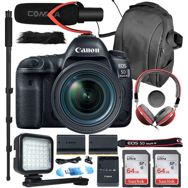 Canon EOS 5D Mark IV Full Frame DSLR Camera with 24105mm STM Lens