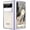 Purple, variant on for Google Pixel Fold Case with Hinge Protection Electroplating Design Built-in Screen Protector Lightweight Kickstand Shockproof Protective Phone Case for Google Pixel Fold 2023 Silver
