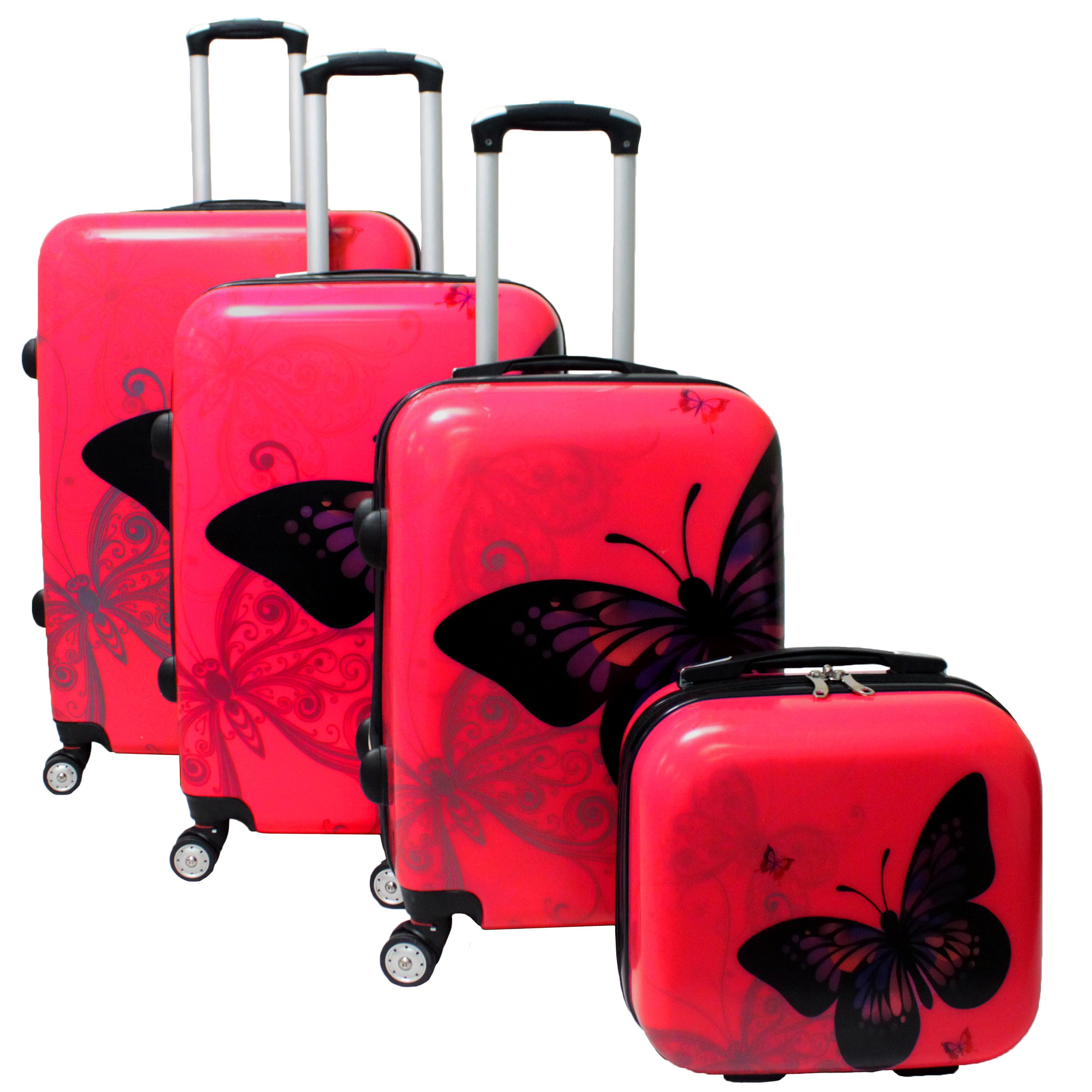 walmart butterfly luggage