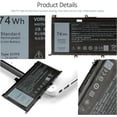thumbnail image 3 of 74WH 357F9 Laptop y for Dell Inspiron 15 7000 7566 7559 7557 7567 7759 5576 5577 INS15PD Series 15-7559, 3 of 4