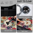 thumbnail image 5 of XYZCANDO Bohemian Floral Cargo Liner 29" x 39", Easy Clean Universal Trunk Protection, All Weather Non-Slip Polyester Trunk Carpet for SUVs, 5 of 7