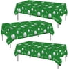 PHOGARY 3 Pack Golf Tablecloth Party Decorations, Rectangle Plastic Disposable Golf Themed Table Cover for Birthday Party Picnic Sport Events, 86x51inch