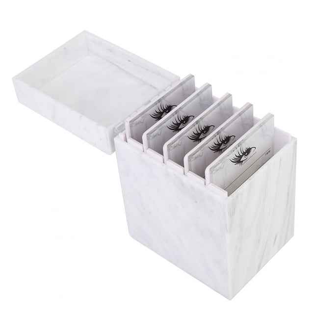 Caja de almacenamiento, 5 capas exquisita caja de almacenamiento de pestañas postizas organizador de pestañas postizas diseño revolucionario