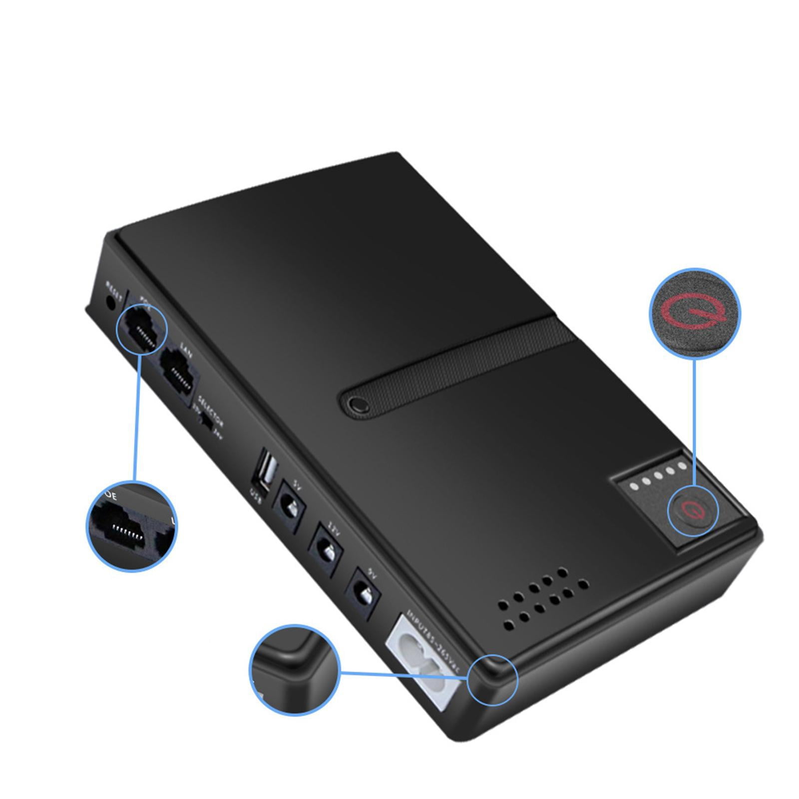 Wzmzjy Power Supply Battery Backup Backup Power for 5V/9V/12V Multi-voltage Output