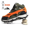 thumbnail image 4 of Funda Antideslizante para Zapatos 1 Par Garras 13 Dientes Senderismo Al Aire Libre () Naranja, 4 of 6