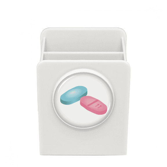 Health Care Products Pill Pattern Desk Pencil Holder Cup Pen Organizer