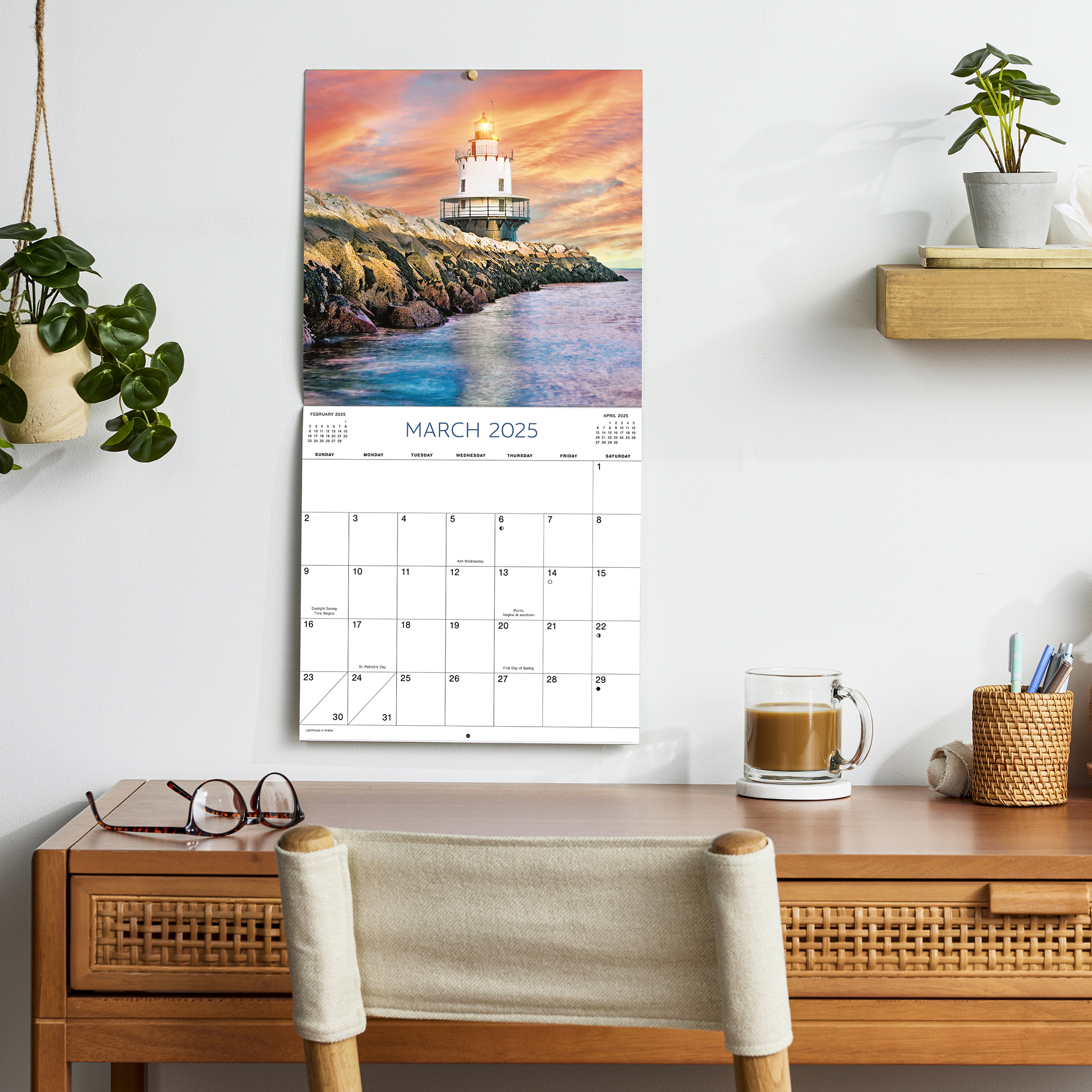 2025-12 Month Hanging Wall Calendar-America Beautiful -12x12 by Dayspring
