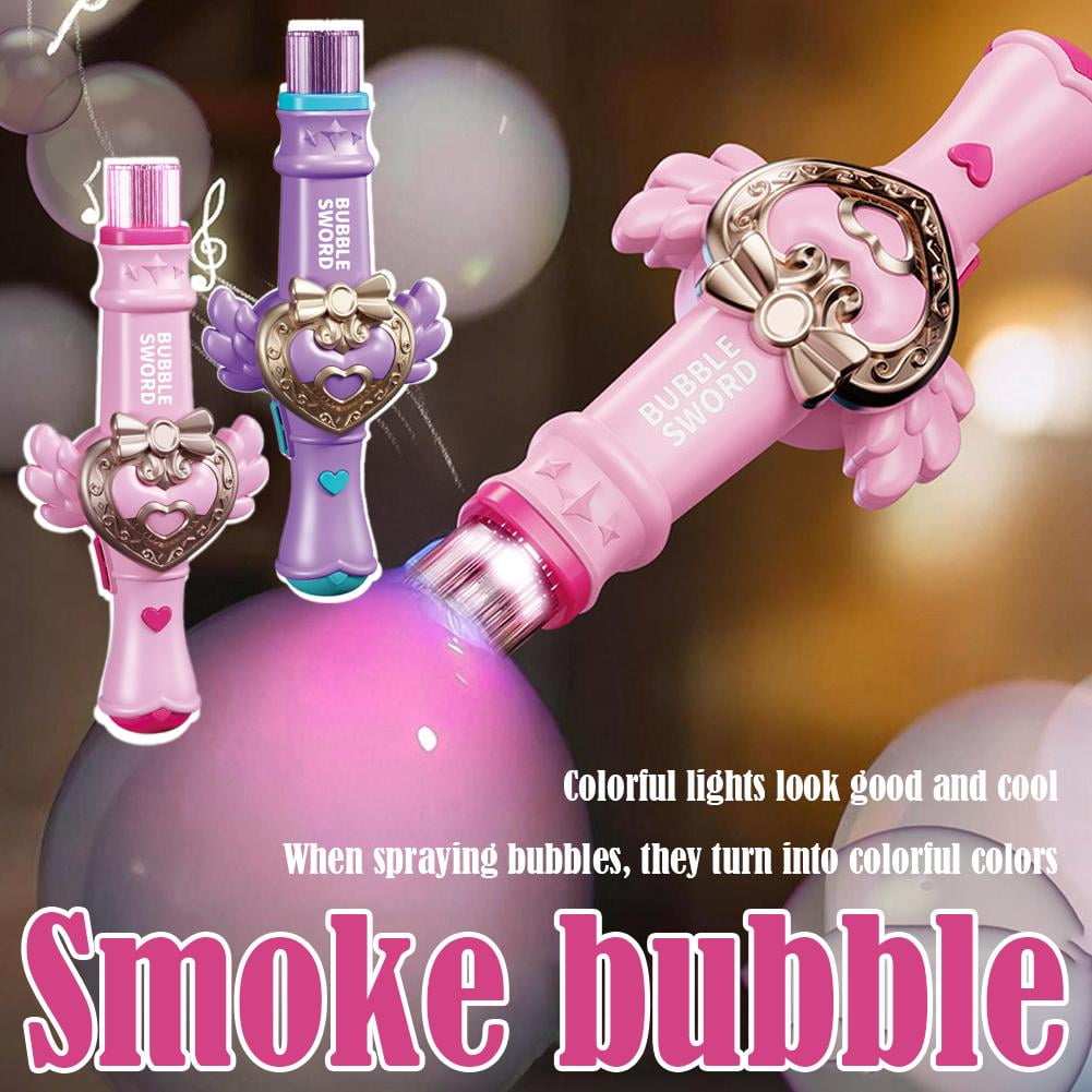 Magic Interactive Elastic Bubble Fog Wand Smoke Bubble Machine with Colorful Fog & Interactive Lights Bubbles Maker for Parties, Weddings, Festivals