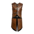 thumbnail image 2 of GUOOL Gilet Armure Gothique Viking Médiéval Renaissance Réglable Robe de Costume de Fête Brun Clair, 2 of 7