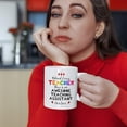 thumbnail image 2 of Personalized Teaching Assistant Ceramic Mug – Rainbow Design, “Behind Every Teacher There Is an Awesome Teaching Assistant” – Gift for Teacher – Back To School, End Of Term, Birthday - 11oz, 2 of 4