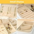 Easter Jewelry Box for Women, Leather Jewelry Organizer Storage Case