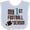 Blue and White, variant on Inktastic My First Football Season Boys or Girls Baby Bib