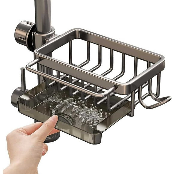 Dvkptbk Kitchen Faucet Sponge Holders Sink Caddy Organizer Over Faucet Hanging Faucet Drains Rack for Sink Organizer
