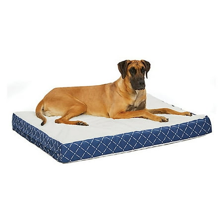 Quiet Time Donovan Blue Ortho Dog Bed 30x40