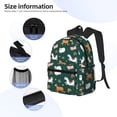 thumbnail image 3 of Pofeuu Farmhouse Animals Print Laptop Backpack Travel Canvas Backpack for School Lightweight and Comfortable Backpack College Backpack Schoolbag, 3 of 6