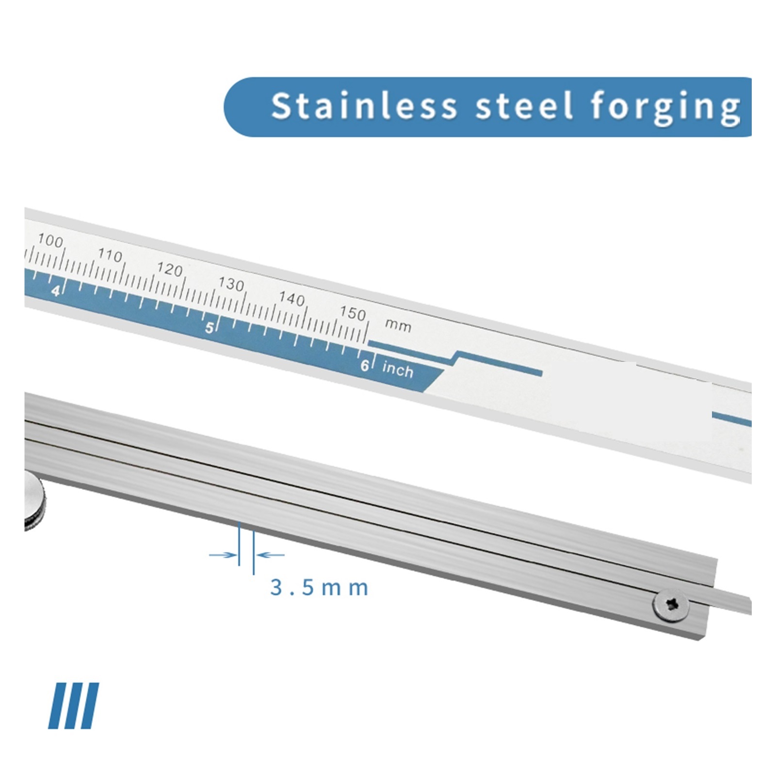 Digital Caliper IP 54 Waterproof 150 Mm 6 Inch Caliper Metal Vernier Caliper Measurement Tool