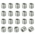 thumbnail image 1 of Unique Bargains Adaptateurs de Filetage Manchon Réducteur Écrou 20 Pcs M6x1 Mâle à M4x0.7 Femelle Réparation Insert Écrou 5mm, 1 of 7