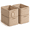 Khaki, variant on Small Woven Storage Baskets for Shelves, 11.8" x 7.9" x 4.7" Cotton Rope Organizer Bins, Empty Gift Baskets for Bathroom, Closet, Nursery