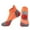 1#Orange, variant on Mens Athletic Socks, Patchwork Print Running Cushioned Low Cut Wicking Short Sports Socks