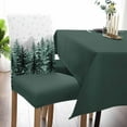 thumbnail image 4 of 6Pcs Dining Chair Covers Protector Stretch Removable Seat Cushion Slipcover, Christmas Tree Forest Gradient Green Washable Seat Cover Spandex for Dining Room Restaurant Hotel, Winter Snowflakes, 4 of 6